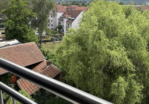 Blick vom Balkon