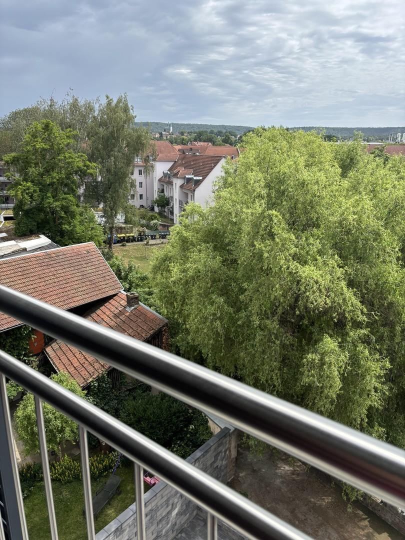 Blick vom Balkon