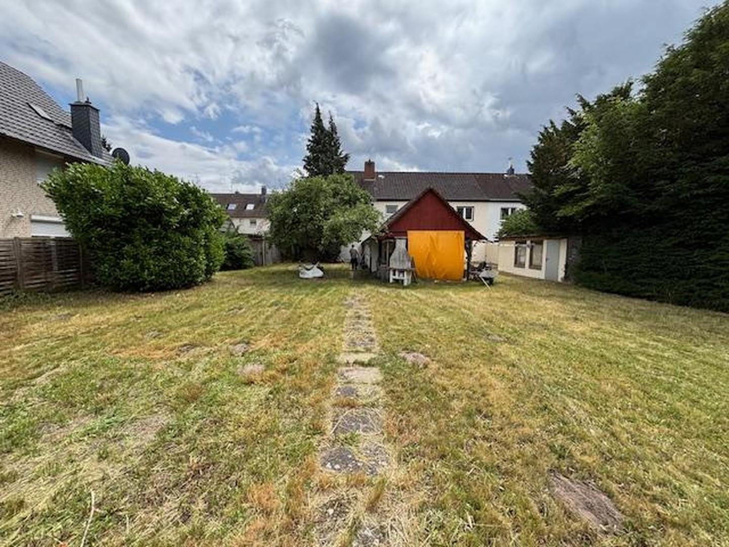 Garten in Richtung Haus