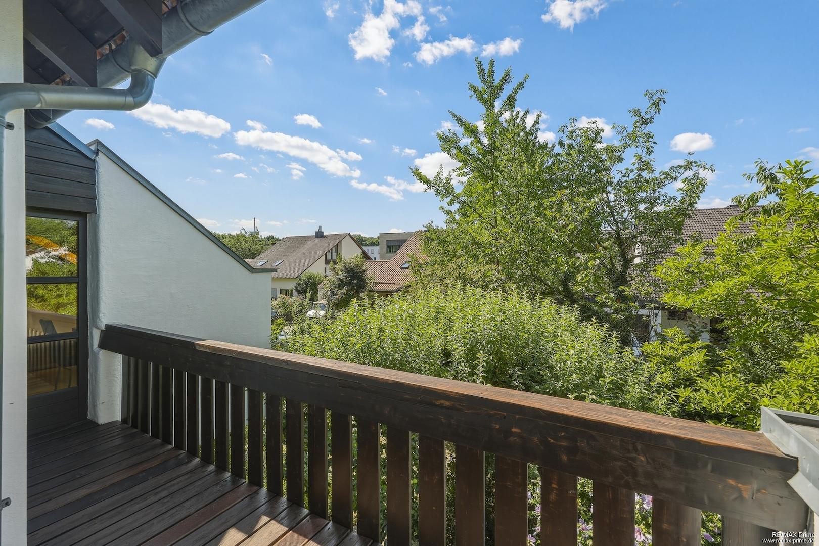 Süd-Balkon im Obergeschoss