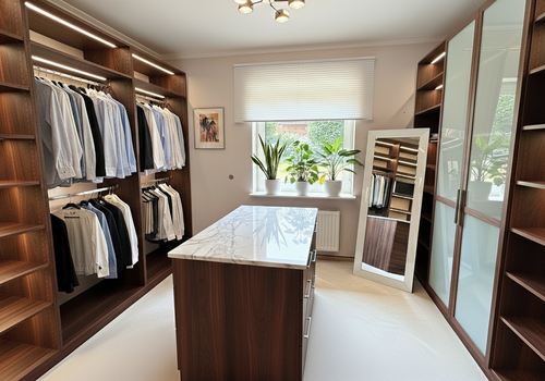 KI Anim. begehbarer Schrank