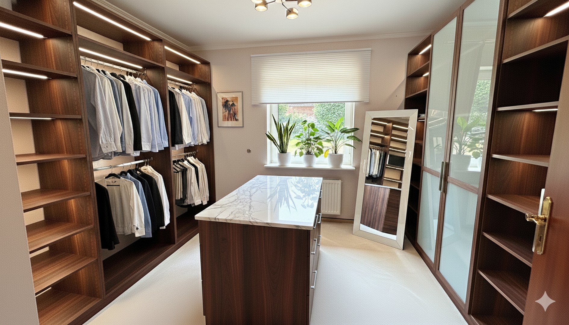 KI Anim. begehbarer Schrank