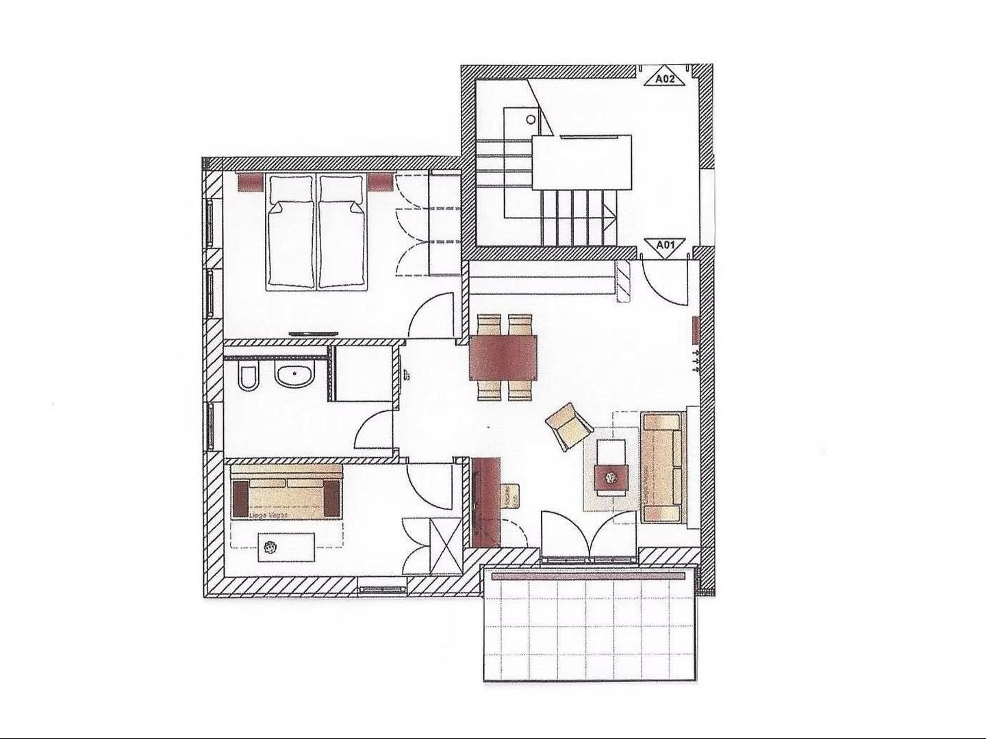 Grundriss WE1