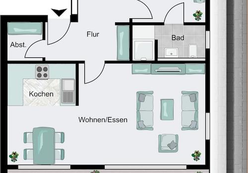 Grundriss   Spiegelbildlich