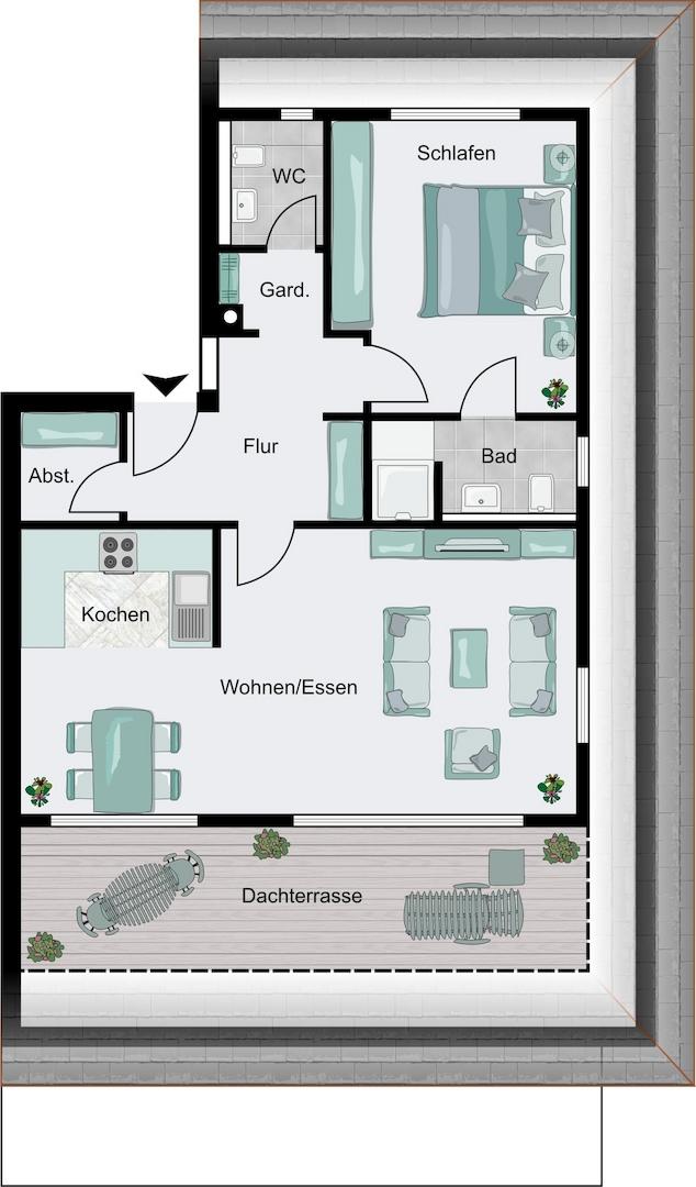 Grundriss   Spiegelbildlich
