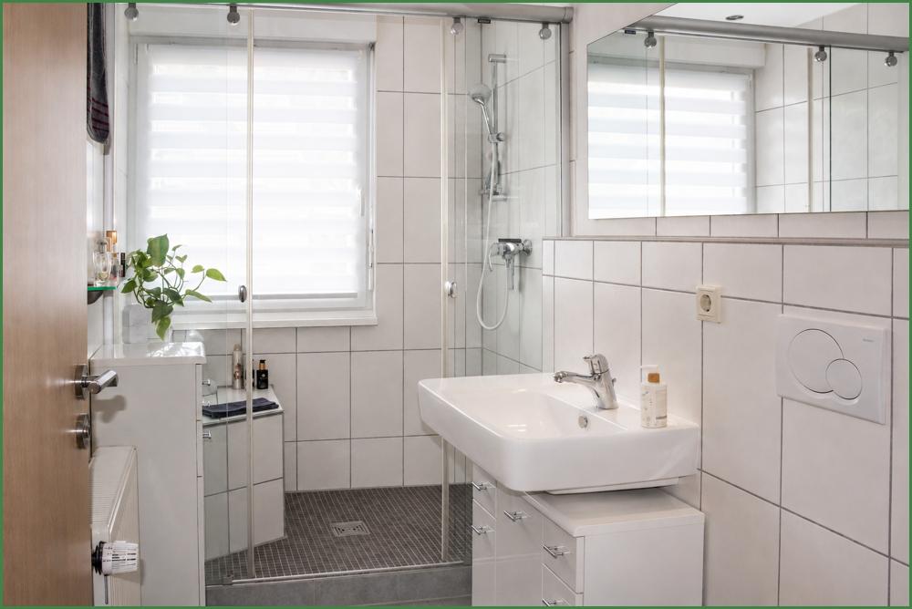Tageslicht-Bad 1 mit Dusche im Erdgeschoss