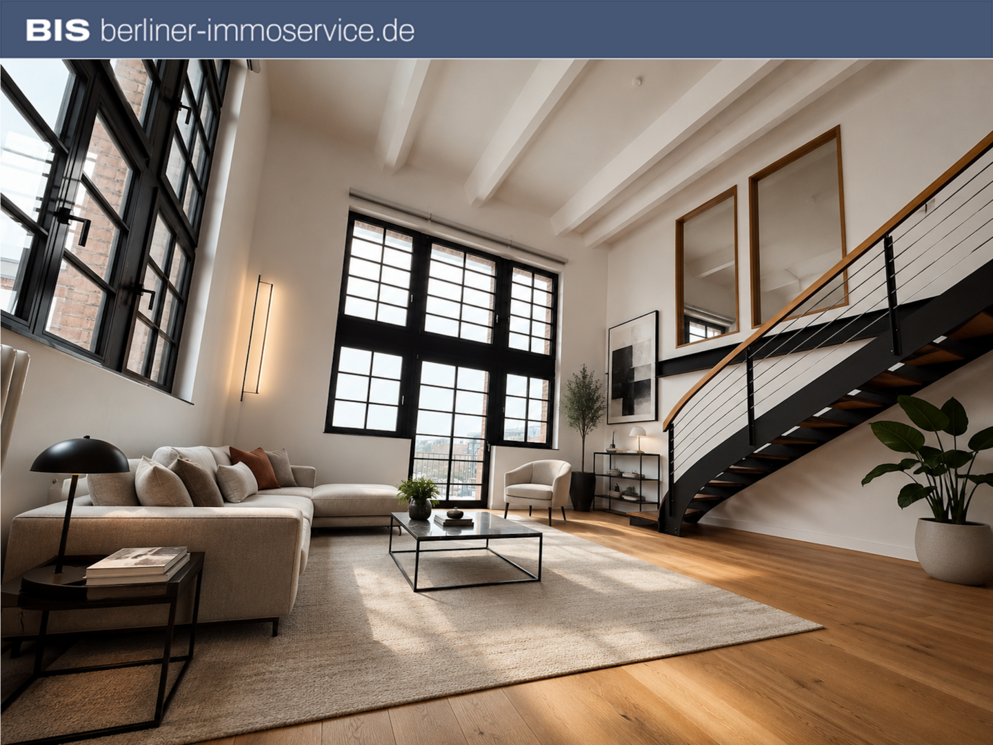 KI-gestütztes Virtual Staging – beispielhafte Möblierung