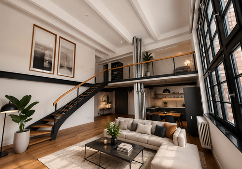 KI-gestütztes Virtual Staging – beispielhafte Möblierung