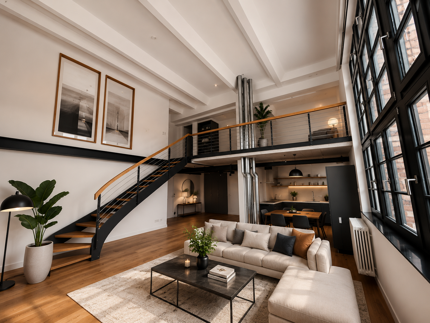 KI-gestütztes Virtual Staging – beispielhafte Möblierung