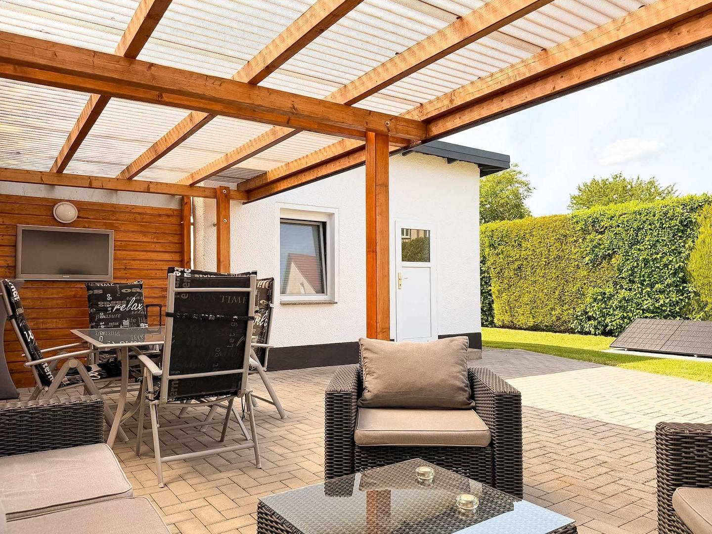 Überdachte Terrasse