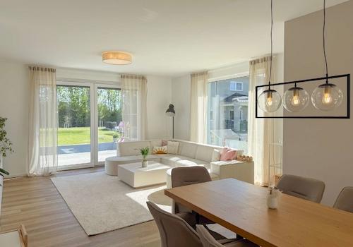 Essbereich | riesige Fenster