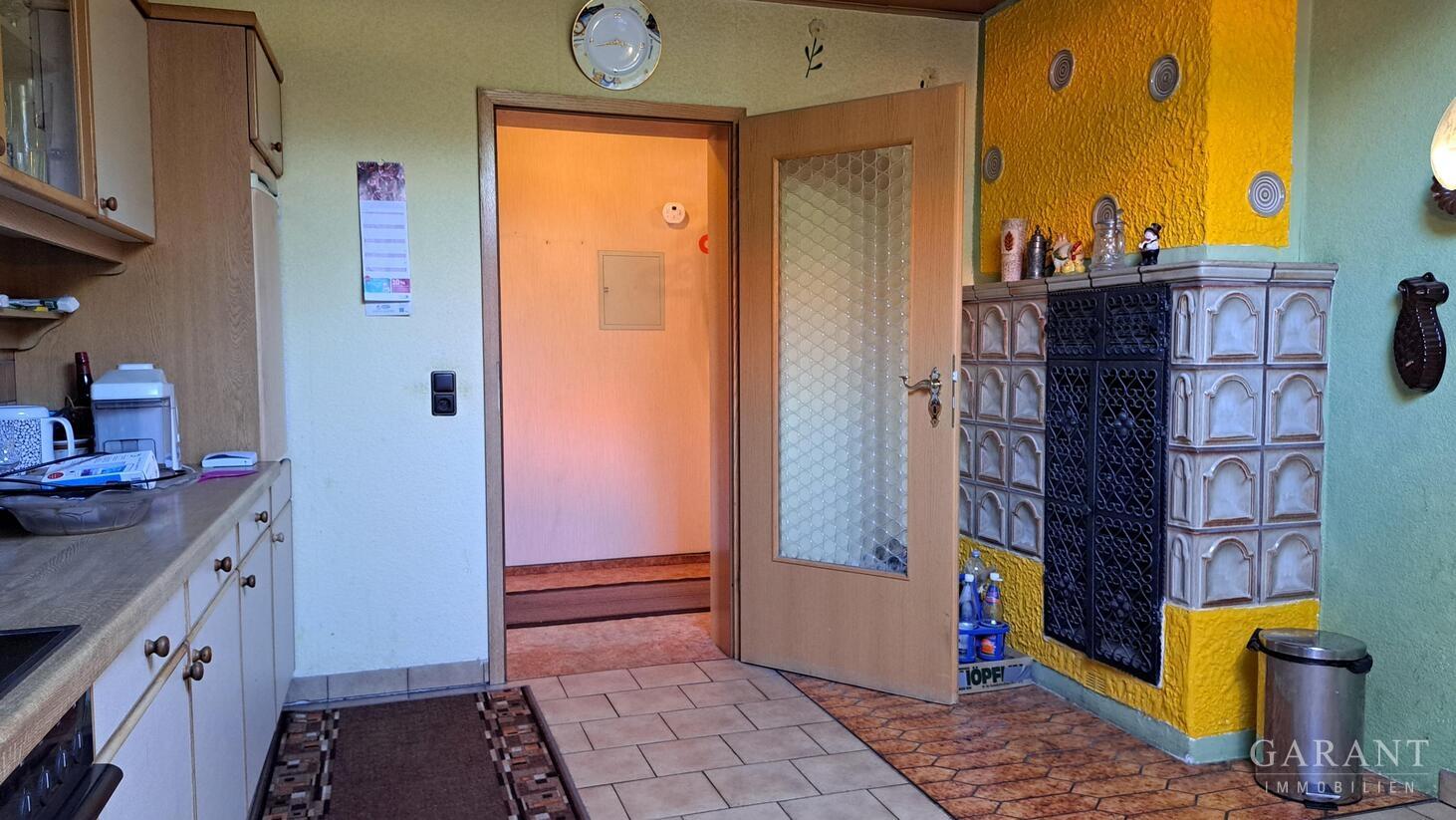 Kachelofen in der Küche