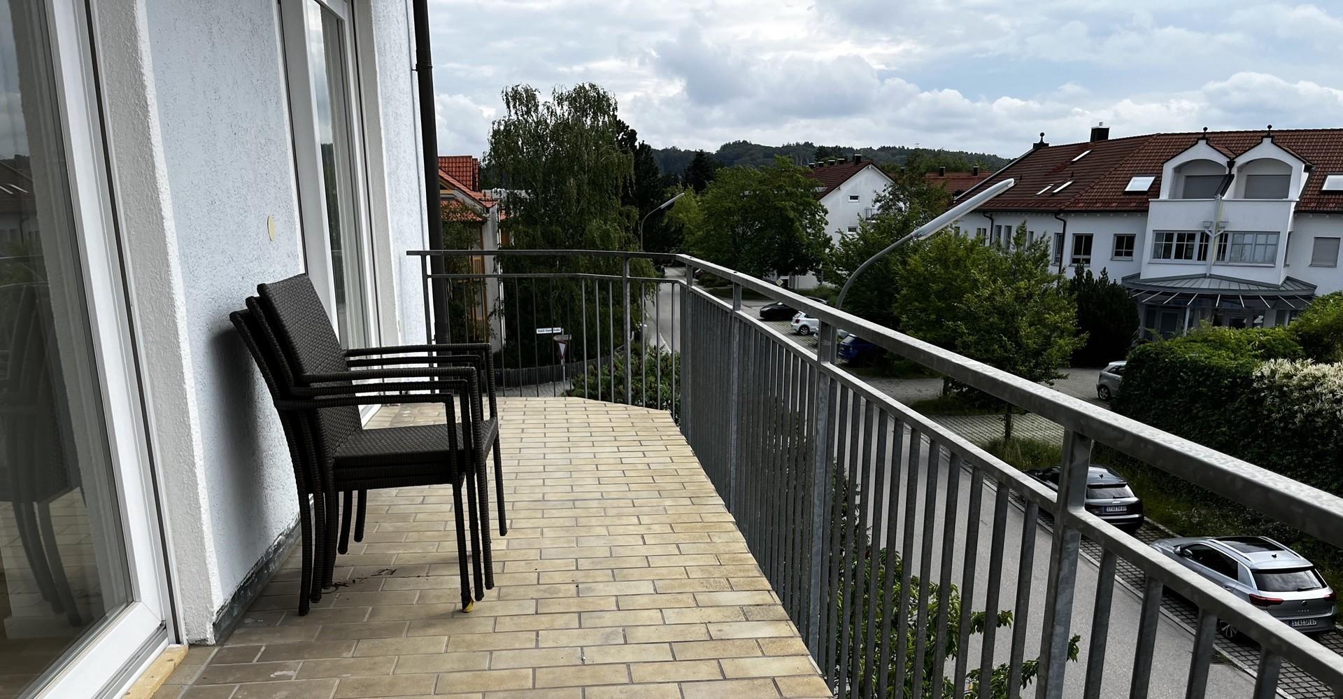 Große Balkonterasse 9,20mx1,70