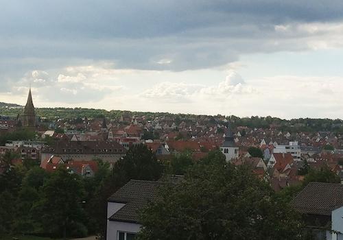 Ausblick aus Schlafzimmer