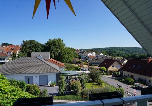 Ausblick vom Balkon