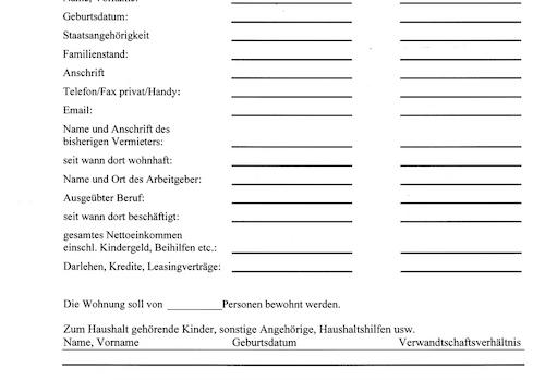 Selbstauskunft