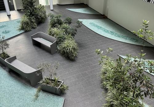 Atrium auf EG-Höhe