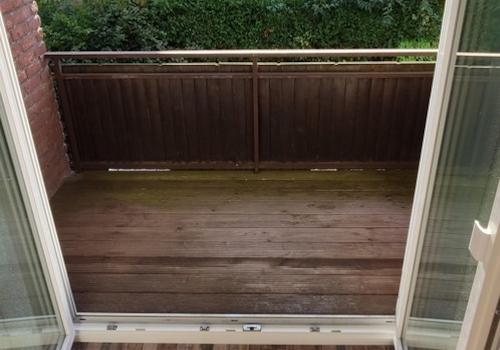 Blick auf den Balkon