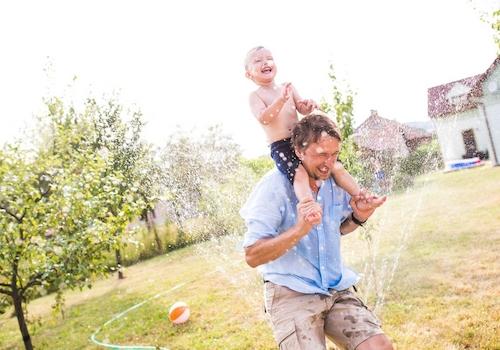 genießen Sie Ihren neuen großen Garten