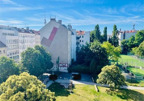 Blick vom Balkon