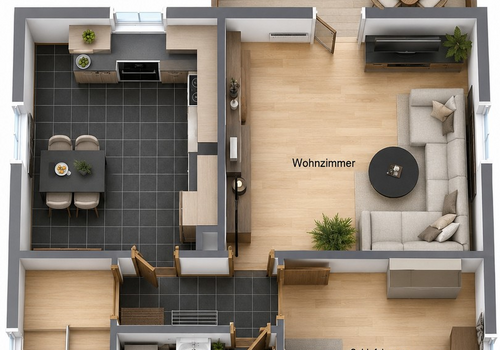 Wohnung im EG und OG