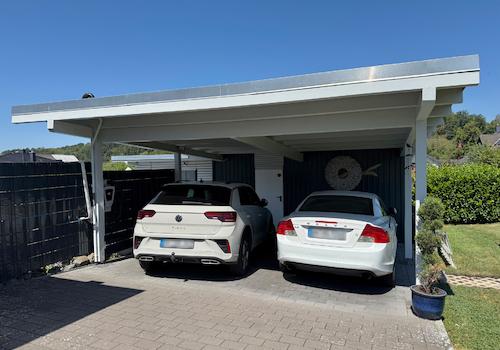 Doppelcarport mit PVA