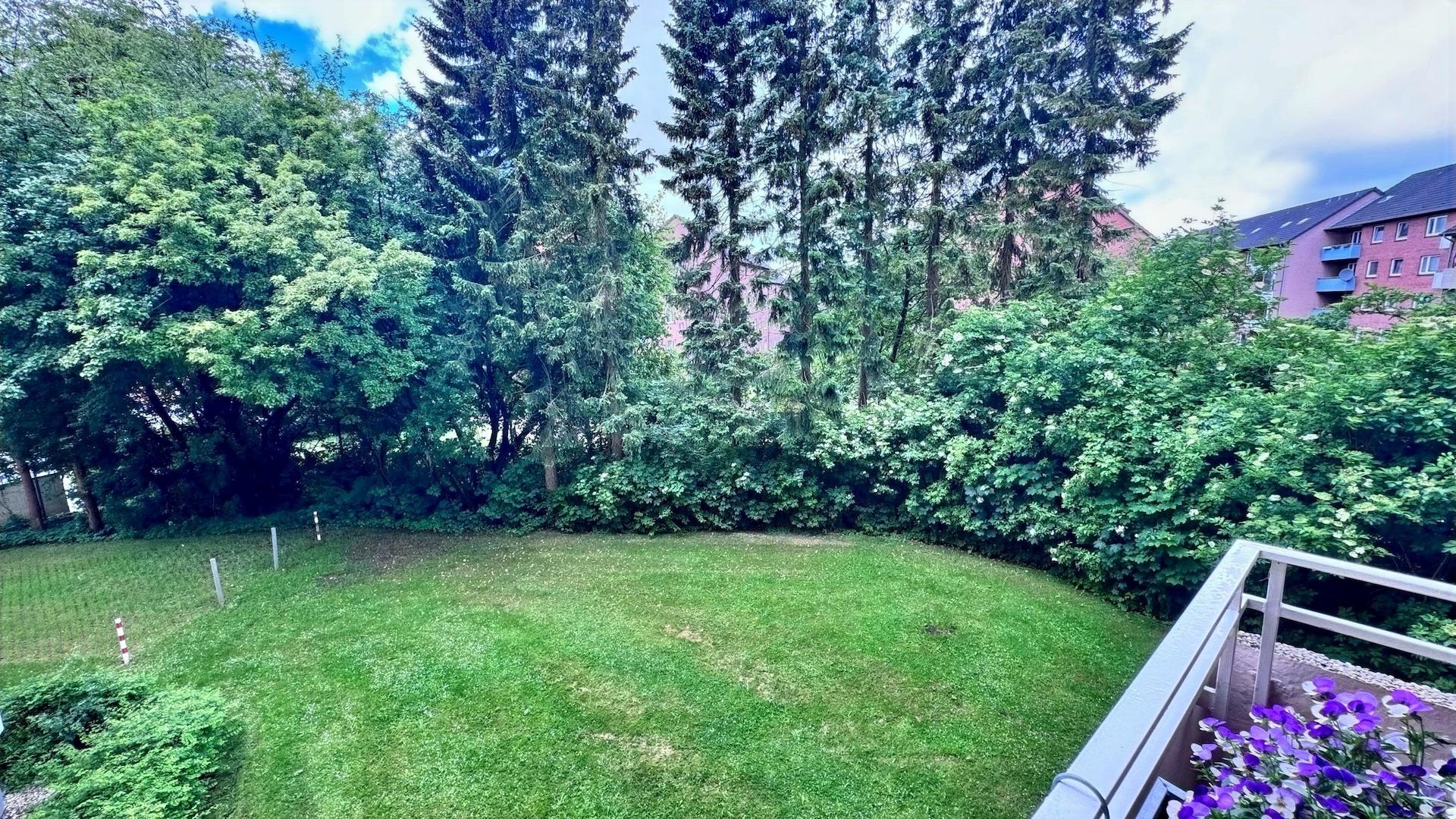 Blick vom Balkon