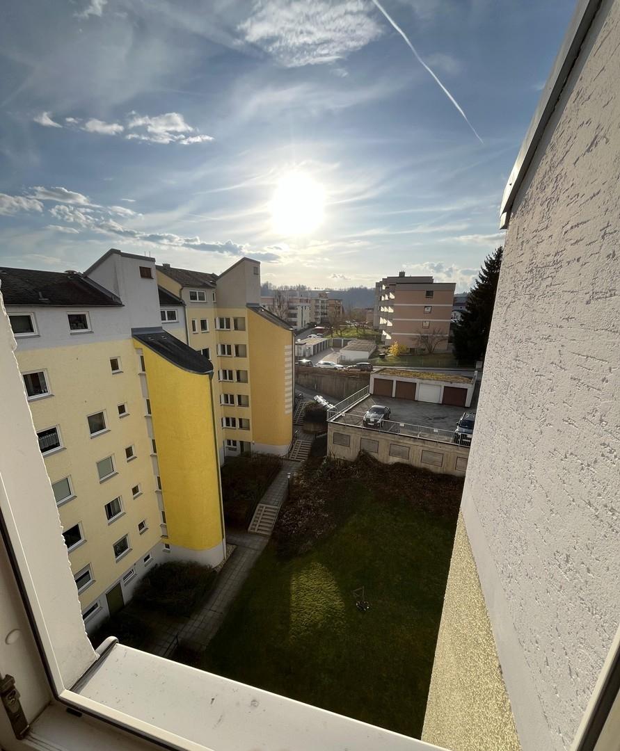 Blick aus dem Schlafzimmer