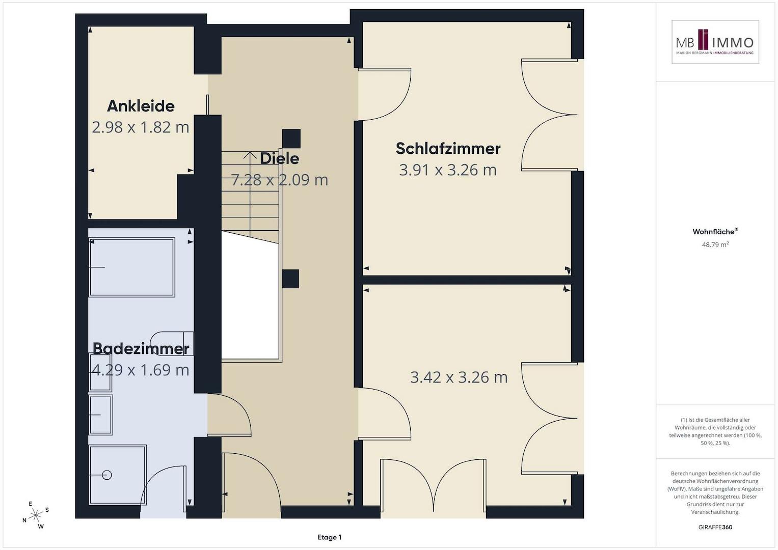 Grundriss Obergeschoss