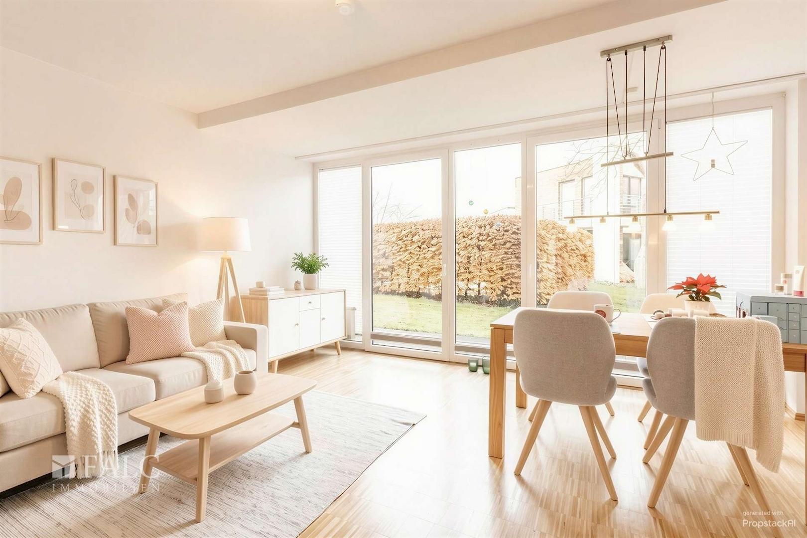 Wohnzimmer - (gestaged)