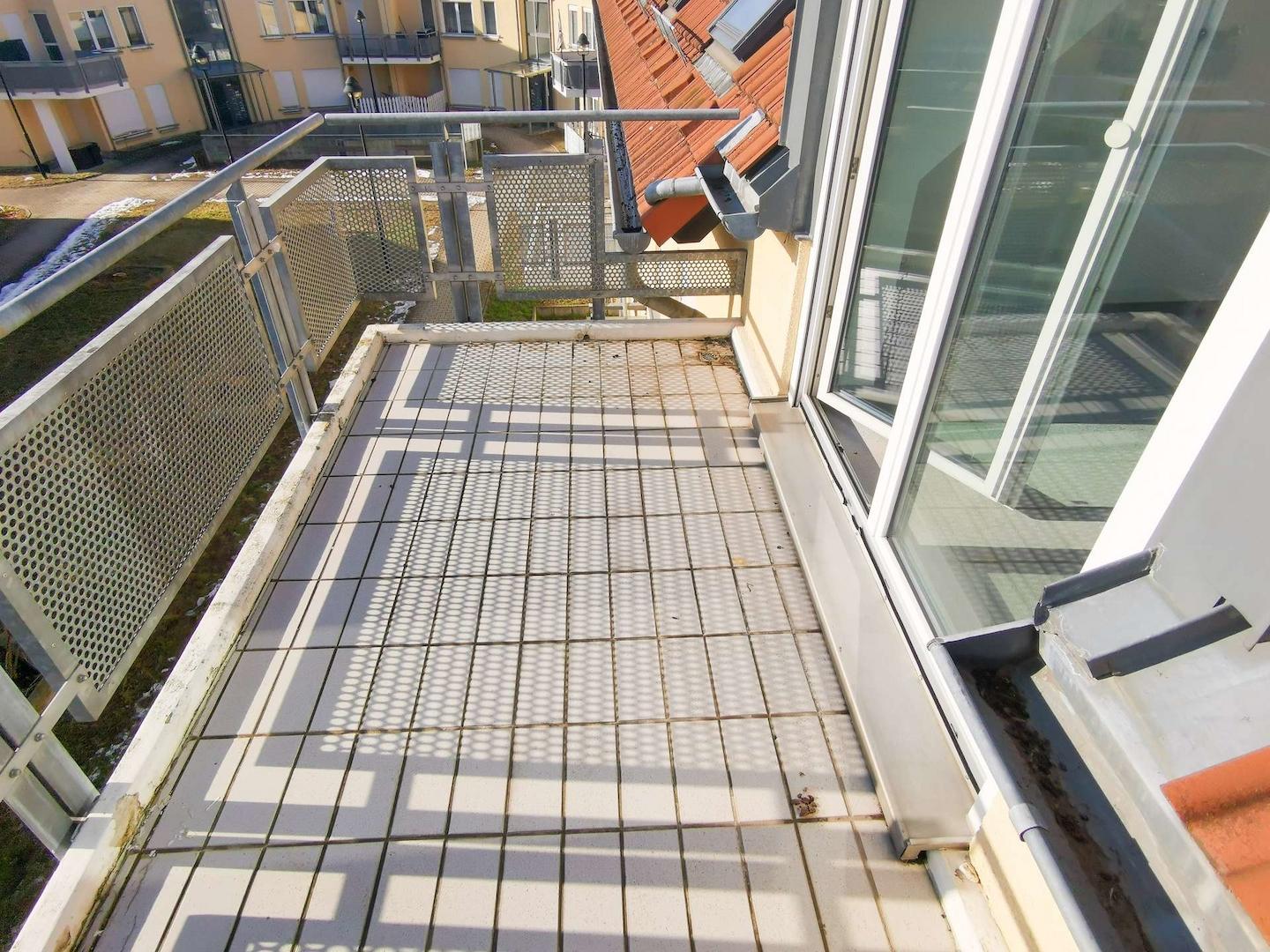 Sonniger Balkon