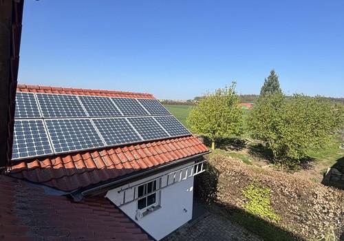 Ausblick auf das Garagendach