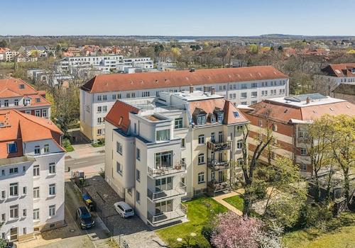 Eigentumswohnung | Luftbild - Gartenseite