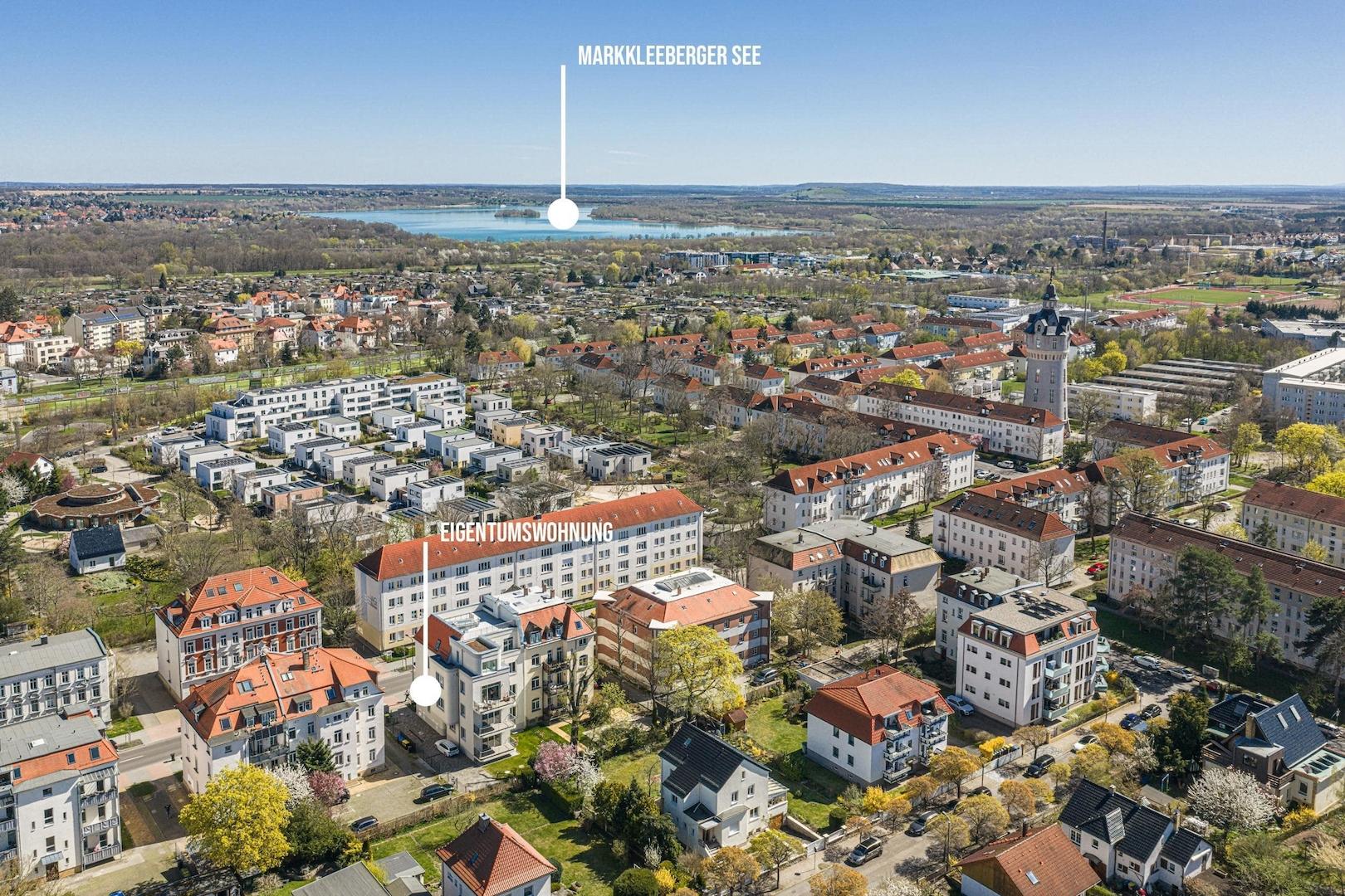 Eigentumswohnung | Blick zum Markkleeberger See