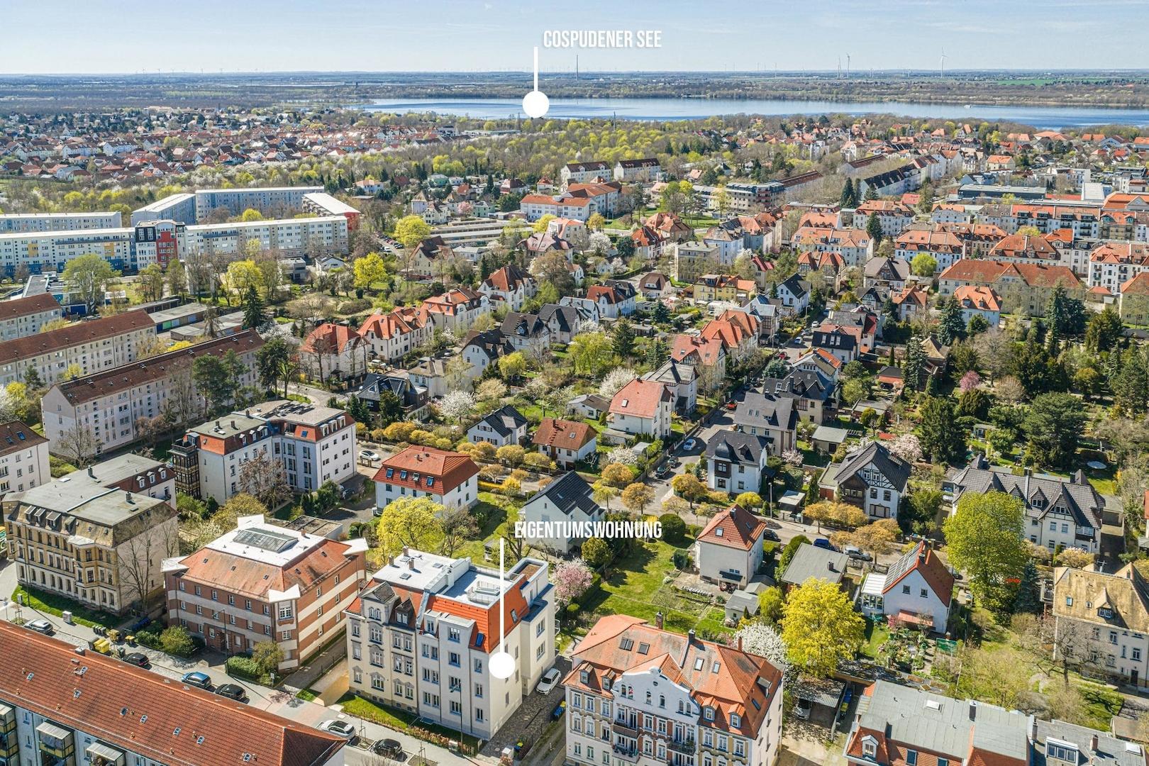 Eigentumswohnung | Blick zum Cospudener See