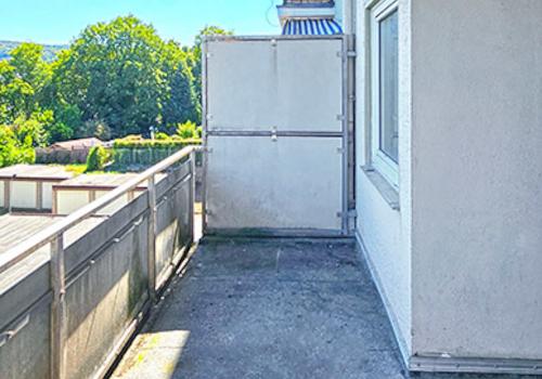 Blick auf den Balkon