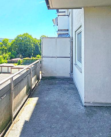 Blick auf den Balkon