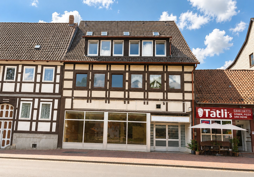 Vorderansicht des Hauses