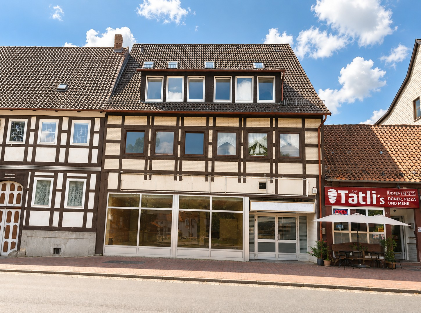 Vorderansicht des Hauses
