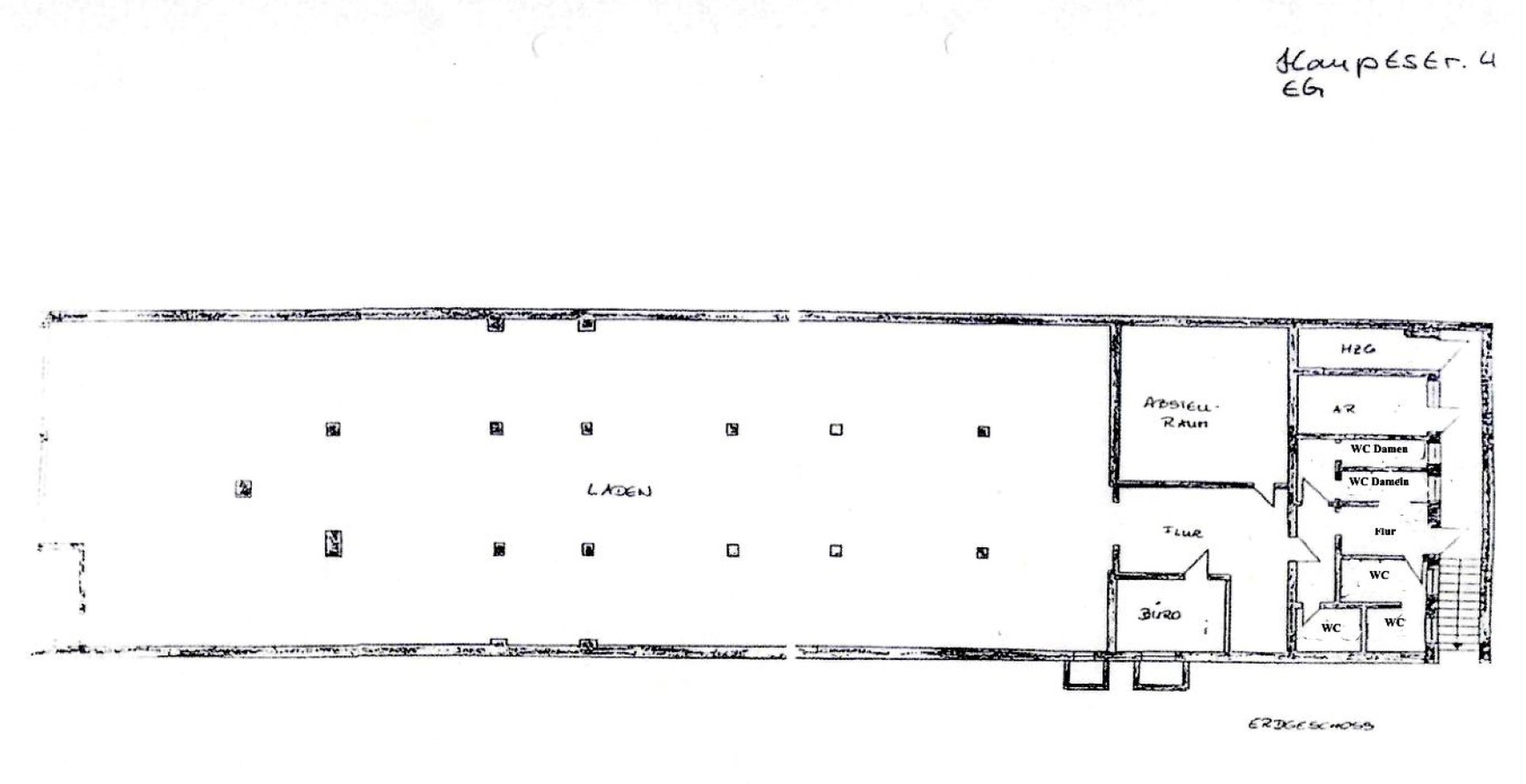 Grundriss Gewerbefläche