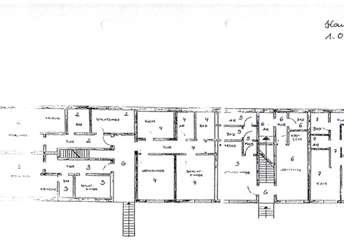 Grundriss untere Etage