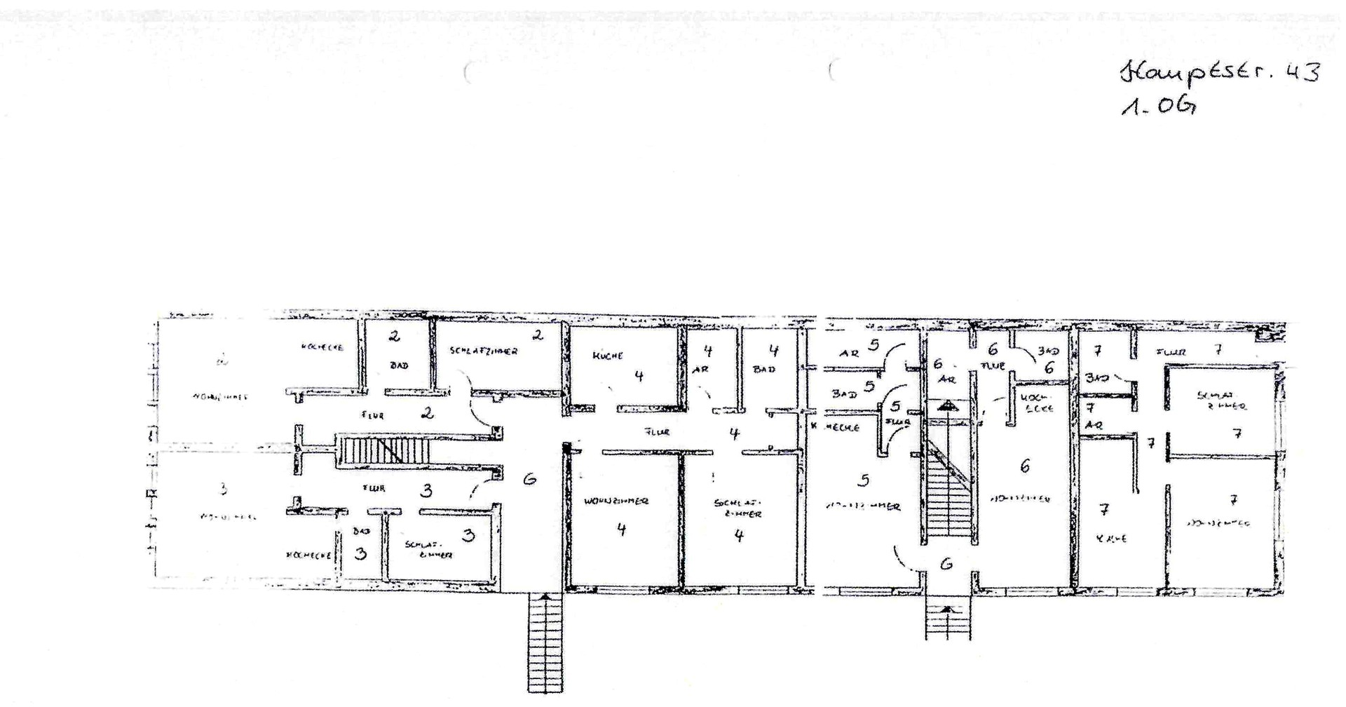 Grundriss untere Etage
