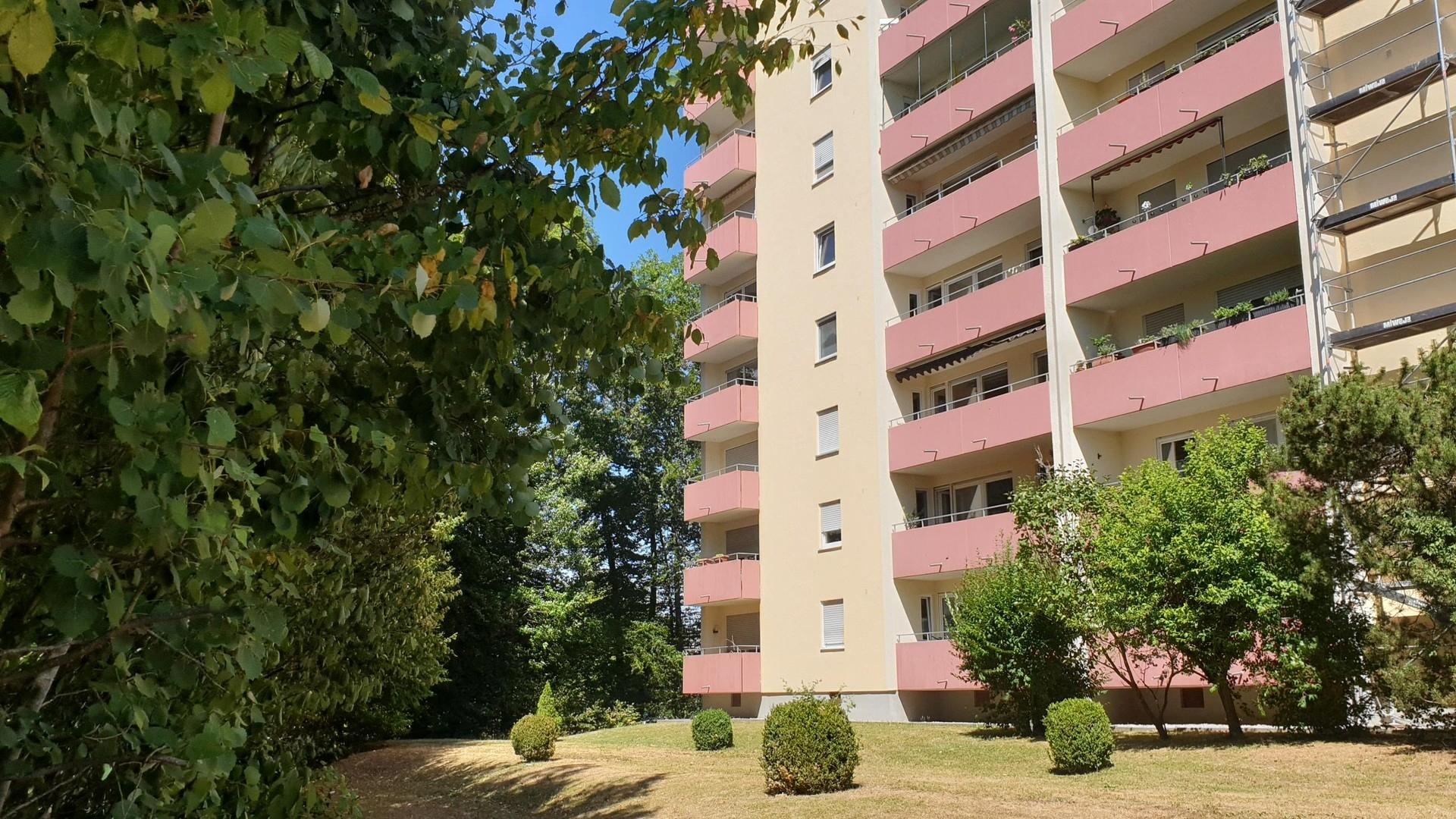Blick auf die Wohnung