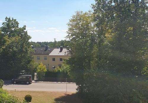 Blick vom Balkon