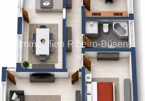 Grundriss nur Wohnung