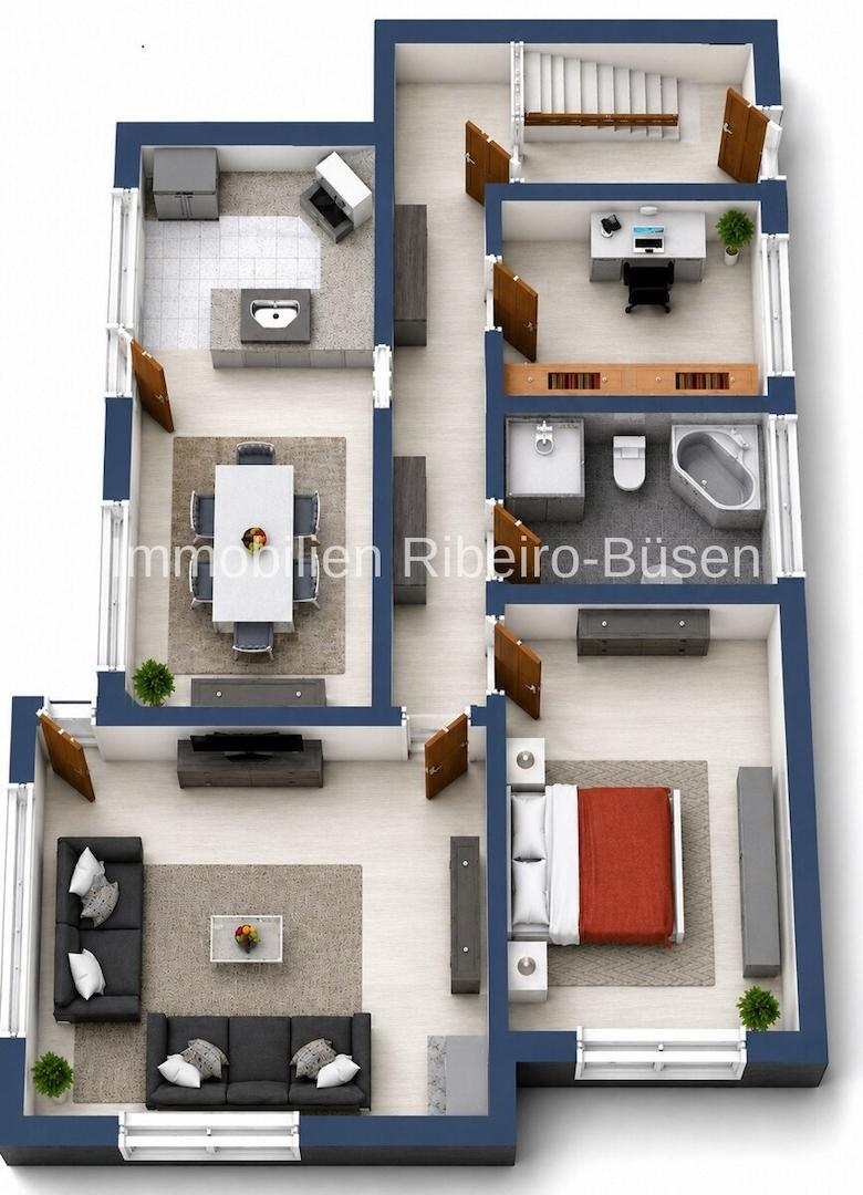 Grundriss nur Wohnung