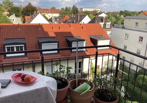 Aussicht vom Balkon