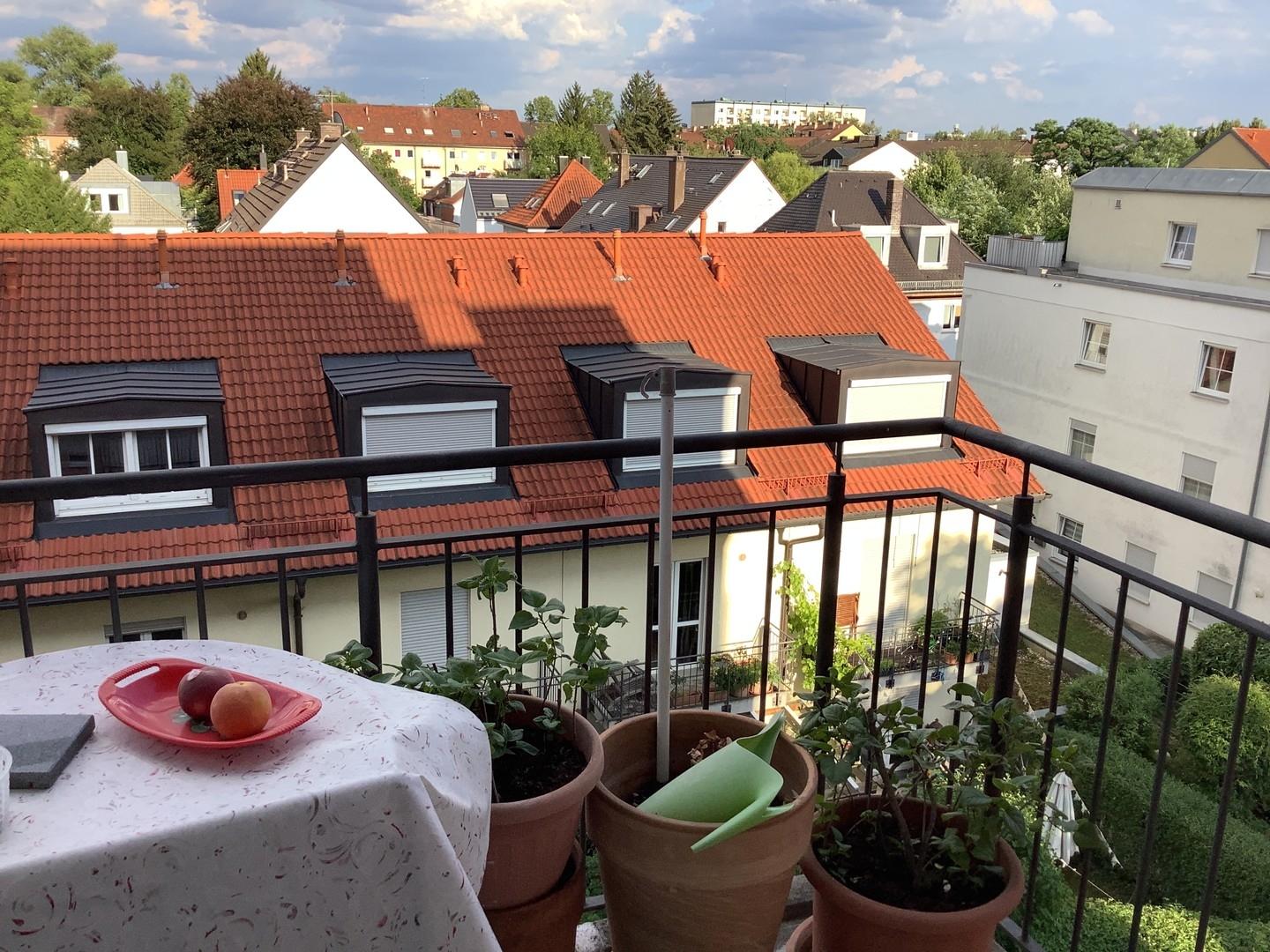 Aussicht vom Balkon
