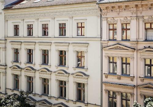 Blick aus der Wohnung