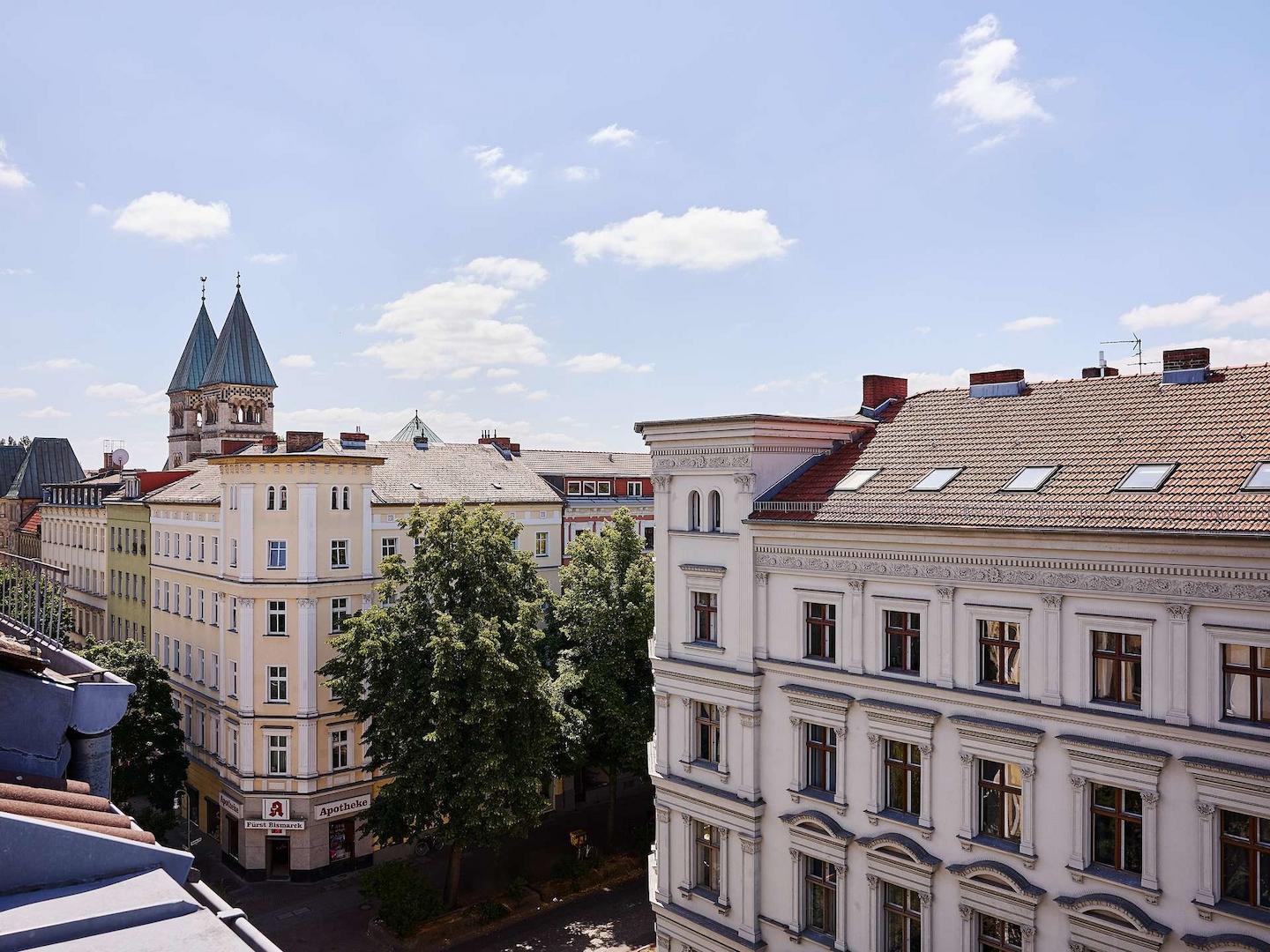 Blick aus der Wohnung